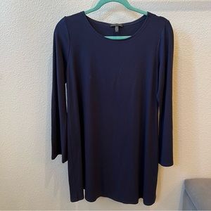 EILEEN FISHER Navy Blue Long Sleeve Top